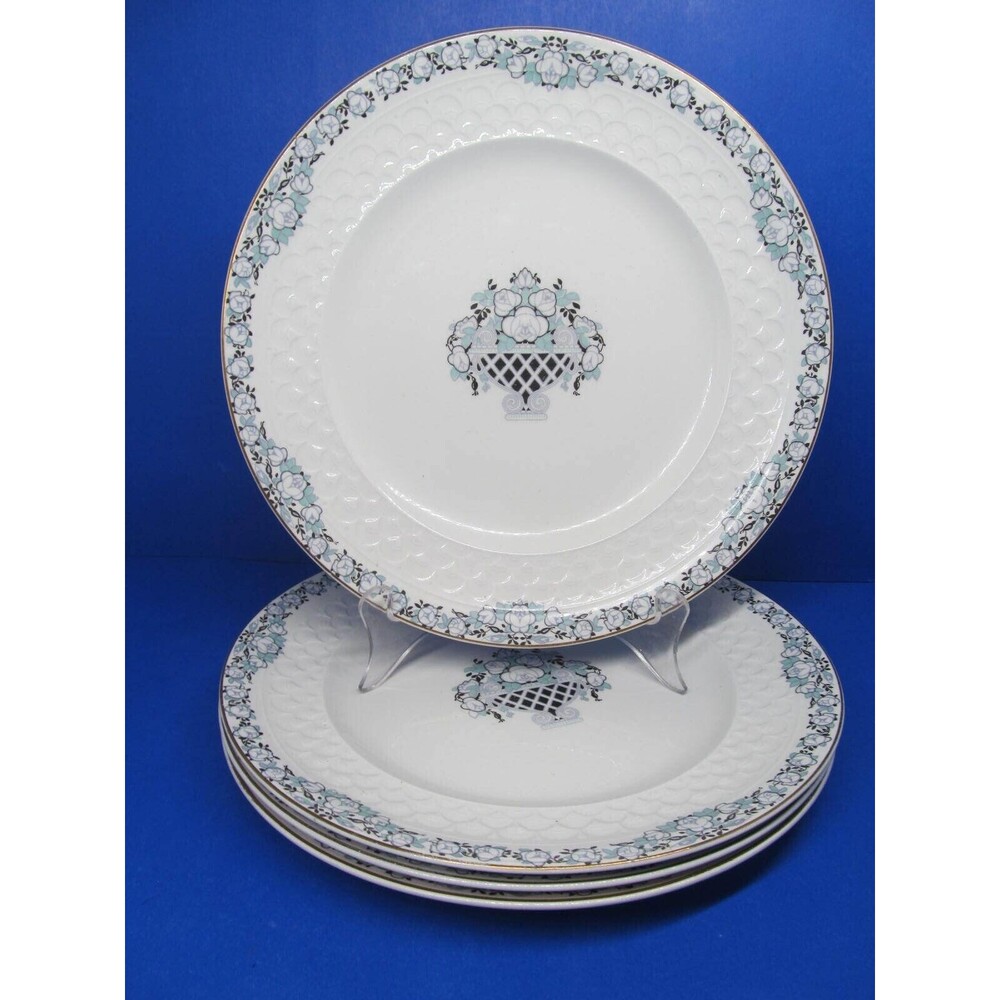Johnson Brothers Rosalind Set Of Four 10" Dinner Plates Discontinued In GUC READ